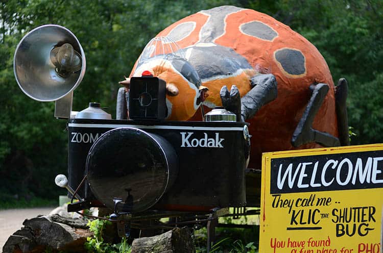Kodak with giant Bug